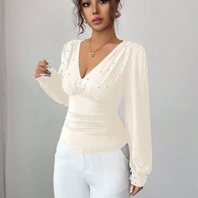 2025 Versatile V-Neck Handmade Beaded Slim-Fit T-Shirt: Comfortable Autumn/Winter Fashion S абрикосовый
2025 Versatile V-Neck Handmade Beaded Slim-Fit T-Shirt: Comfortable Autumn/Winter Fashion S абрикосовый