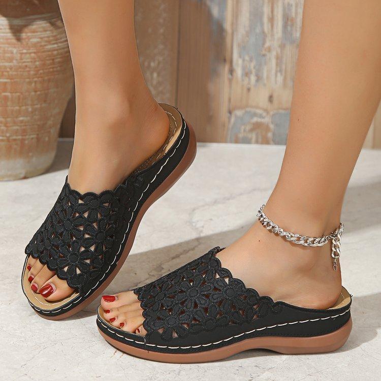 Fashion Large Size One-Word Cool Slippers Summer New Simple Casual Flower Hollow Women S Cool Slippers 43 чорний
Fashion Large Size One-Word Cool Slippers Summer New Simple Casual Flower Hollow Women S Cool Slippers 43 чорний