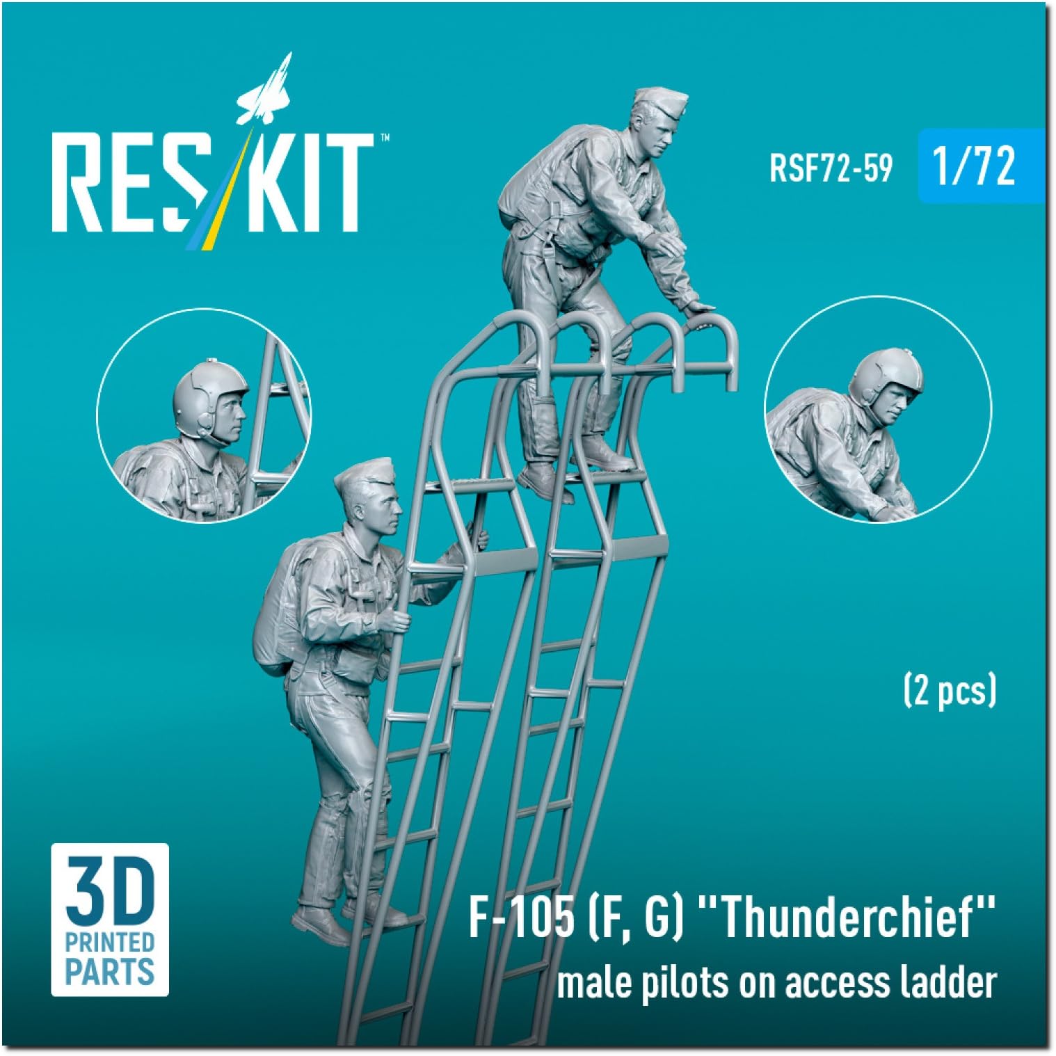 Reskit Набор смолы Лестница пилота-мужчины 1/72 F-105F/G с посадкой 2 детали RSKF72-0059 (человек)
Reskit Набор смолы Лестница пилота-мужчины 1/72 F-105F/G с посадкой 2 детали RSKF72-0059 (человек)