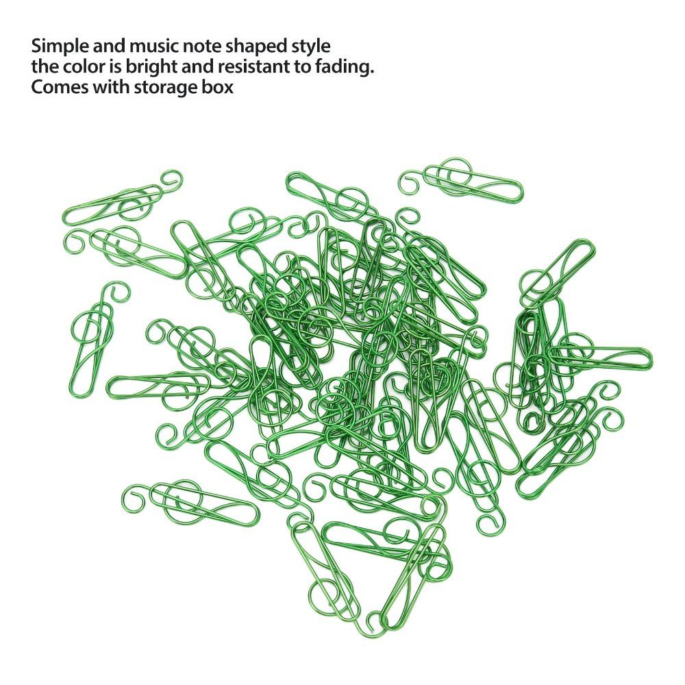 100 Pcs Anti Slip Fancy Paperclips Music Note Shape Small Paper Clips Document Organization
100 Pcs Anti Slip Fancy Paperclips Music Note Shape Small Paper Clips Document Organization