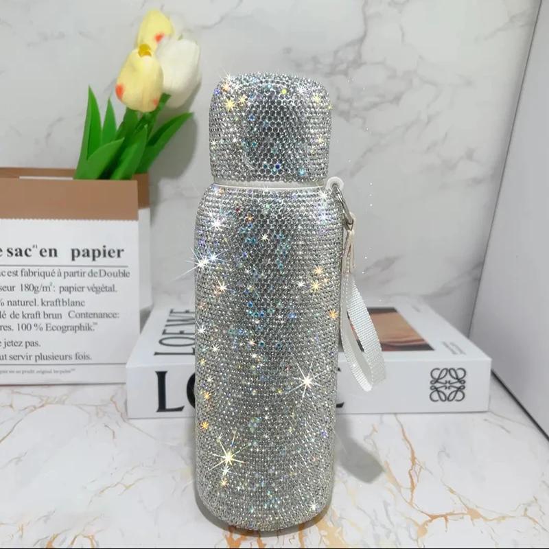 320ml/350ml/520ml Sparkling Rhinestone Stainless Steel Thermos Portable Vacuum Flask Insulated Tumbler With Rope Thermo Bottle 401-500ml
320ml/350ml/520ml Sparkling Rhinestone Stainless Steel Thermos Portable Vacuum Flask Insulated Tumbler With Rope Thermo Bottle 401-500ml