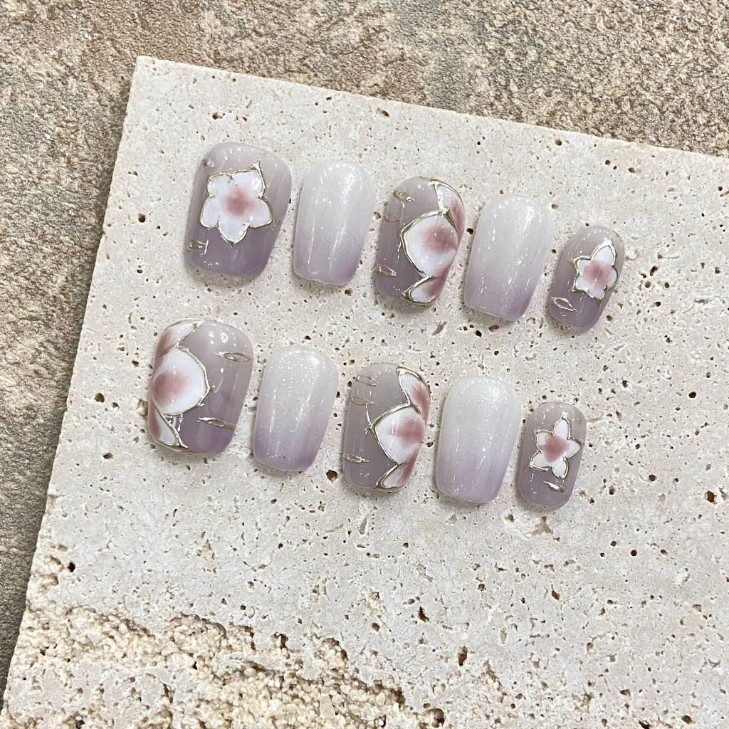 100% РУЧНАЯ РАБОТА Накладные искусственные ногти Короткие в форме гроба Нежные фиолетовые вишневые цветки Фототерапевтические ногти Накладные ногти Многоразовые и S
100% РУЧНАЯ РАБОТА Накладные искусственные ногти Короткие в форме гроба Нежные фиолетовые вишневые цветки Фототерапевтические ногти Накладные ногти Многоразовые и S