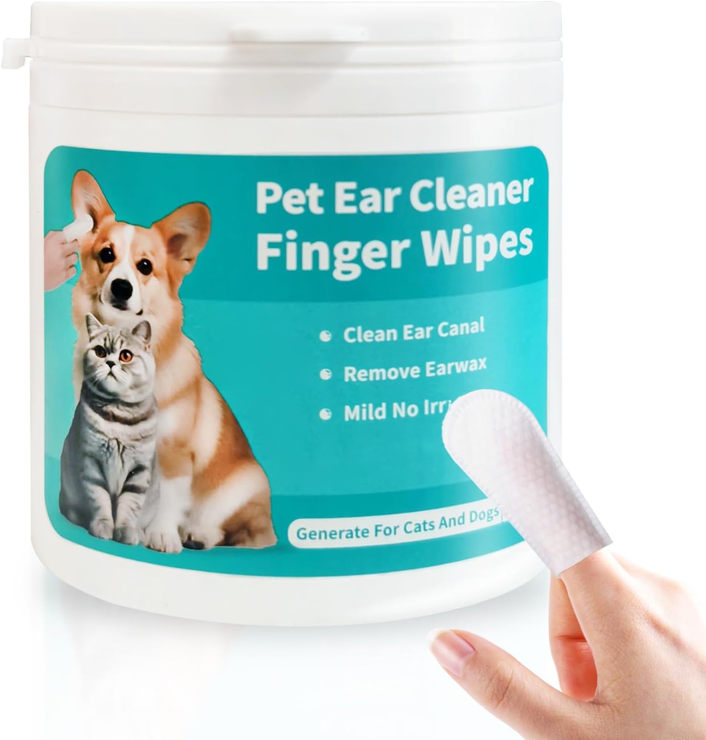 Pet Ear Wipes, Ear Cleaner Finger Wipes for Cats and Dogs, Soft & Easy Otic Cleaning Pads, Pet Supplies for Regular Soothing Odo damuzhi
Pet Ear Wipes, Ear Cleaner Finger Wipes for Cats and Dogs, Soft & Easy Otic Cleaning Pads, Pet Supplies for Regular Soothing Odo damuzhi