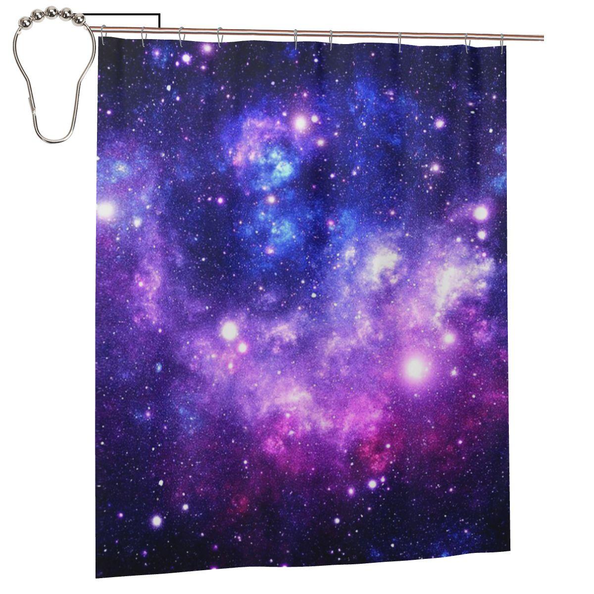 Purple Blue Galaxy Nebula Shower Curtain Bathroom Polyester Waterproof Bath Curtains With Hooks W60H190(CM)-1 Pcs
Purple Blue Galaxy Nebula Shower Curtain Bathroom Polyester Waterproof Bath Curtains With Hooks W60H190(CM)-1 Pcs