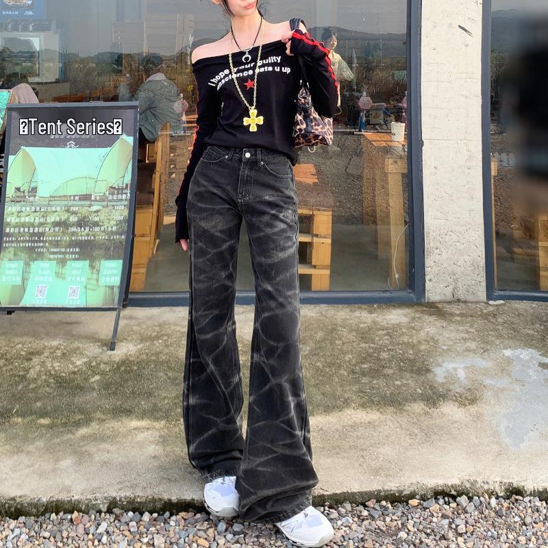 Женские ретро джинсы Cleanfit с широкими штанинами и волнистым эффектом: Уличный стиль, микро-клеш, длина до пола M чёрный
Женские ретро джинсы Cleanfit с широкими штанинами и волнистым эффектом: Уличный стиль, микро-клеш, длина до пола M чёрный