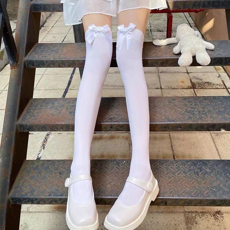 Bow Knee Socks Velvet Summer Thin Long Tube Black And White Silk Schoolgirl Jk Thin Legs Uniform High Tube Socks one size
Bow Knee Socks Velvet Summer Thin Long Tube Black And White Silk Schoolgirl Jk Thin Legs Uniform High Tube Socks one size