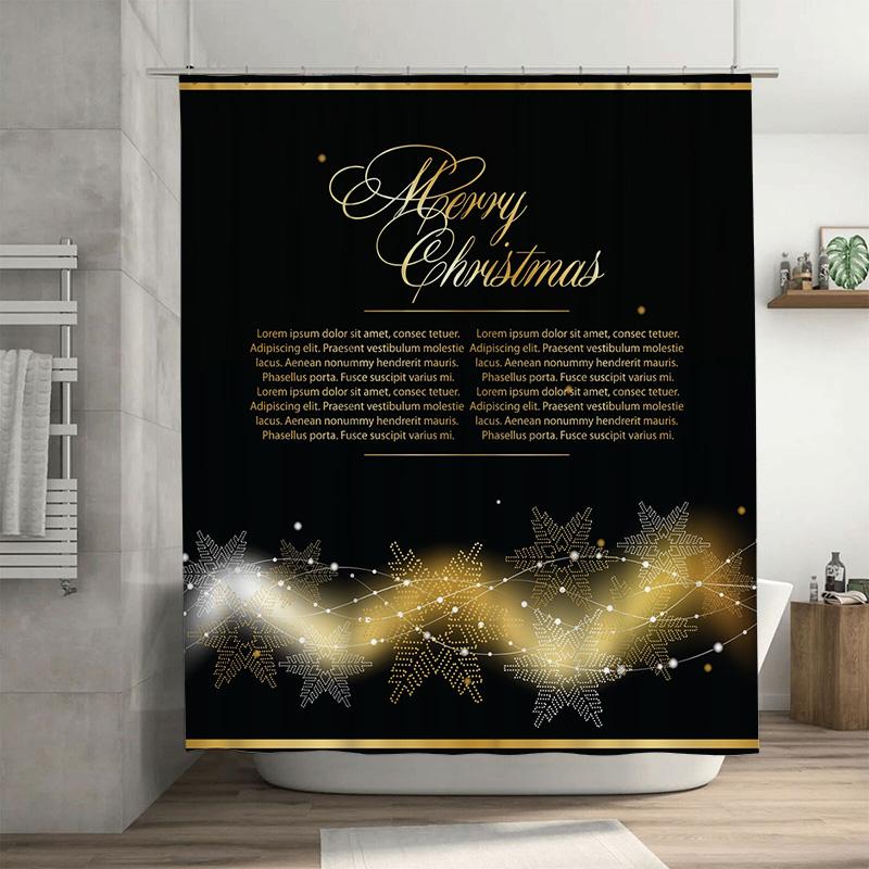 Tu Festive Christmas Shower Curtain Merry Xmas Holiday Bathroom Decor Reversible Waterproof Holiday Decor Festive Home Gift W60H190(CM)-1 Pcs
Tu Festive Christmas Shower Curtain Merry Xmas Holiday Bathroom Decor Reversible Waterproof Holiday Decor Festive Home Gift W60H190(CM)-1 Pcs