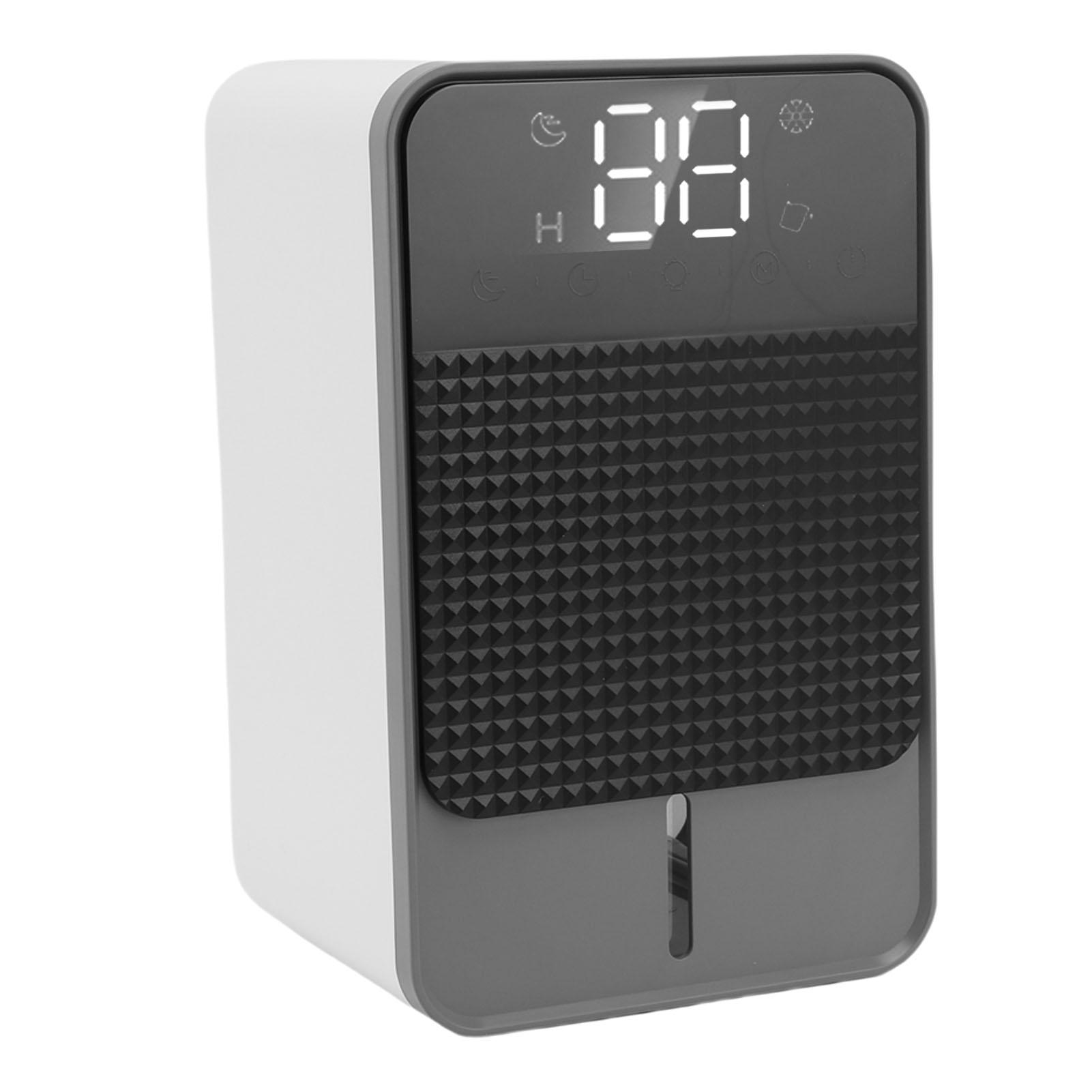 Маленький осушитель воздуха 1200 мл с цифровым дисплеем, функцией разморозки, таймером, индикатором заполнения водой, автоматическим отключением, 7-цветной подсветкой
Маленький осушитель воздуха 1200 мл с цифровым дисплеем, функцией разморозки, таймером, индикатором заполнения водой, автоматическим отключением, 7-цветной подсветкой