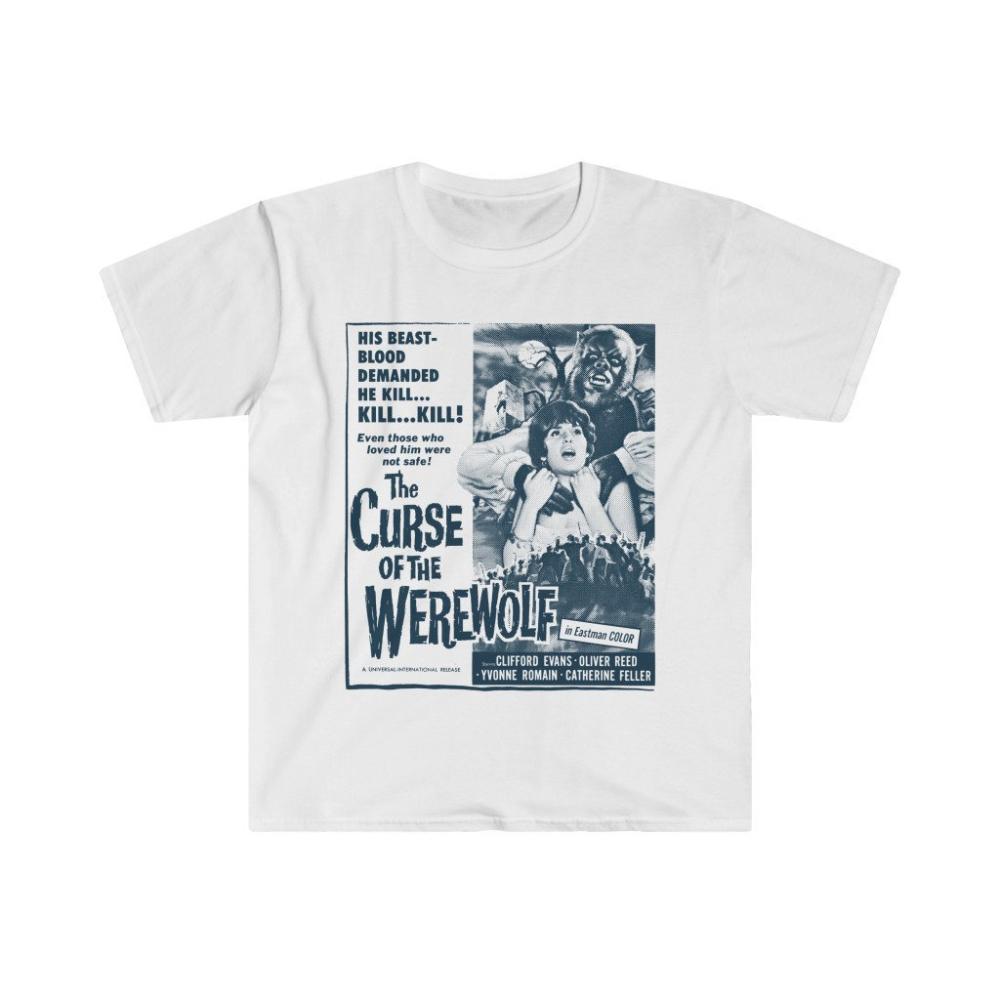 The Curse of The Werewolf TShirt Retro 1960s Horror Movie Monster Tee Graphic Short Sleeve Shirt Unisex Unisex Women AllSeason S
The Curse of The Werewolf TShirt Retro 1960s Horror Movie Monster Tee Graphic Short Sleeve Shirt Unisex Unisex Women AllSeason S