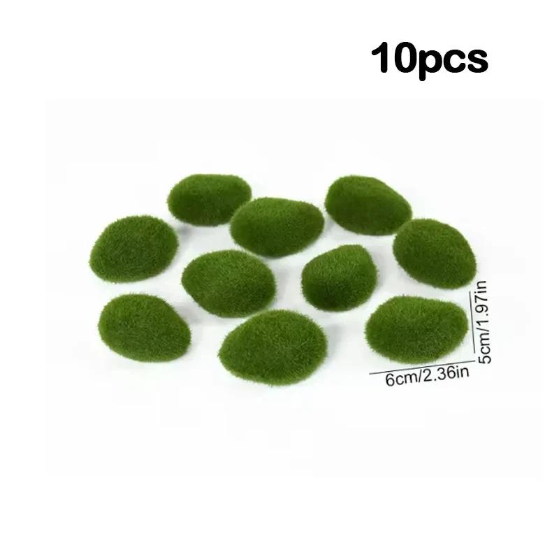 New 10Pcs Simulation Moss Stone Artificial Moss Rocks Ball Fake Green Plant for Home Garden Flower Pot Decoration Creative Craft
New 10Pcs Simulation Moss Stone Artificial Moss Rocks Ball Fake Green Plant for Home Garden Flower Pot Decoration Creative Craft