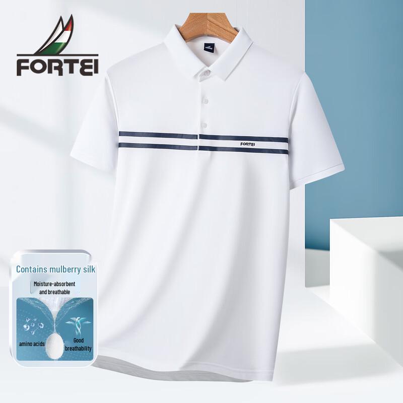 FORTEI Men s Silk-Blend Pique Polo Shirt 3XL
FORTEI Men s Silk-Blend Pique Polo Shirt 3XL