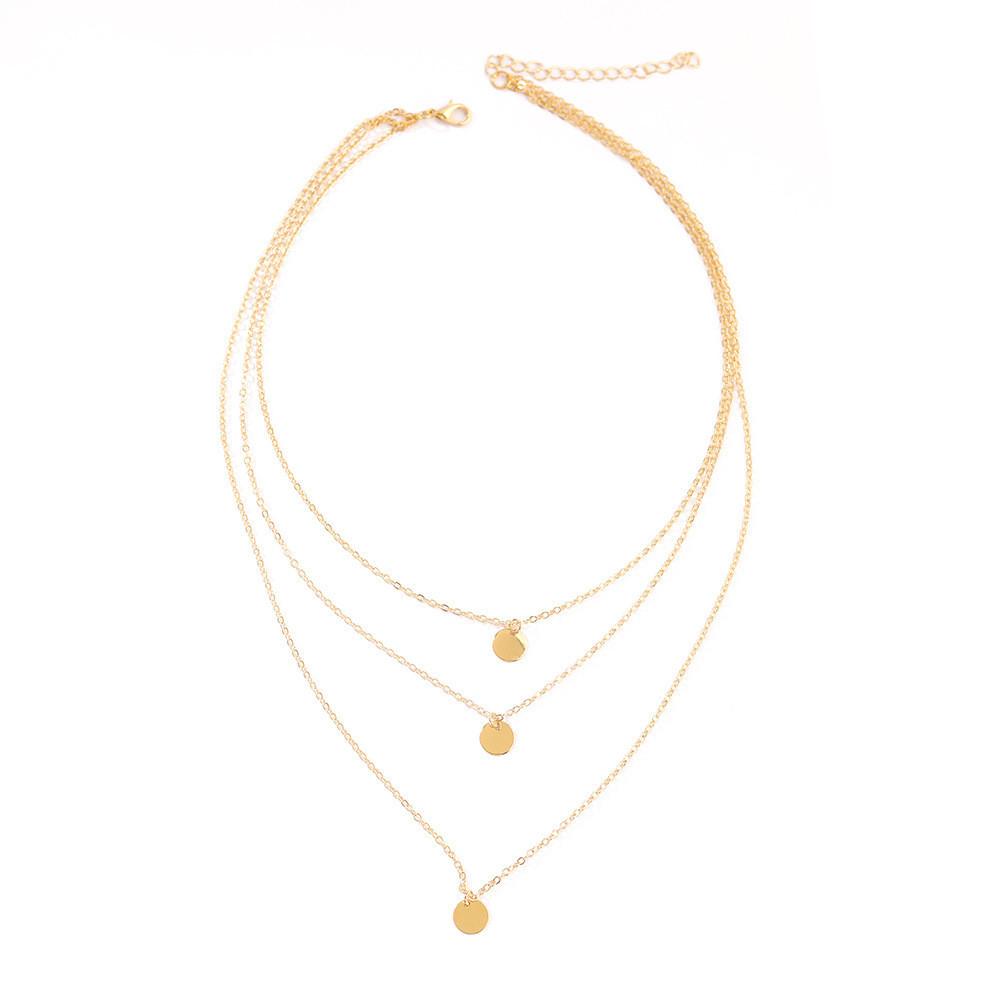 Универсальное трехслойное ожерелье для женщин Отличительный геометрический дизайн Идеально подходит к любому наряду
Универсальное трехслойное ожерелье для женщин Отличительный геометрический дизайн Идеально подходит к любому наряду