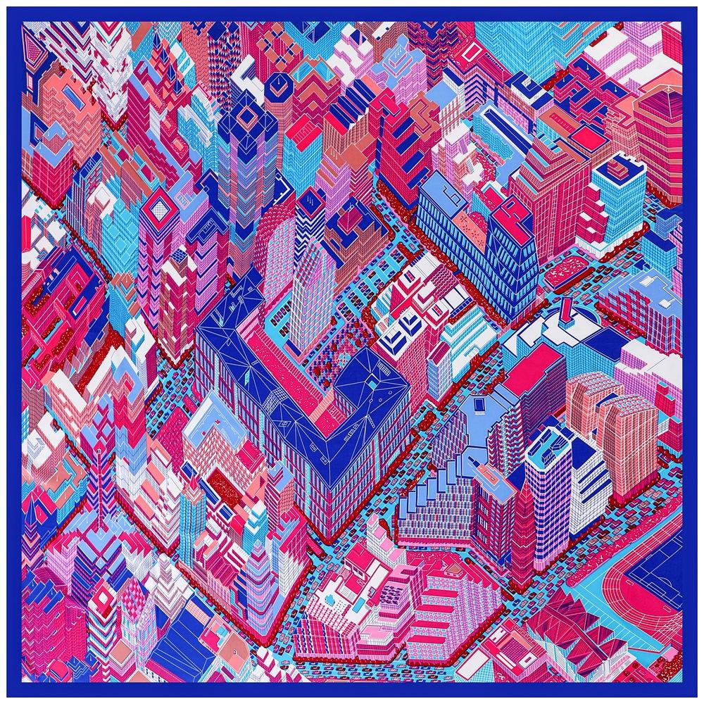 POBING Silk Scarf Women Large Shawls City Buliding Stoles Square Bandana Luxury Kerchief Hijab Scarf Female Foulards 130CM 130CM x 130CM
POBING Silk Scarf Women Large Shawls City Buliding Stoles Square Bandana Luxury Kerchief Hijab Scarf Female Foulards 130CM 130CM x 130CM