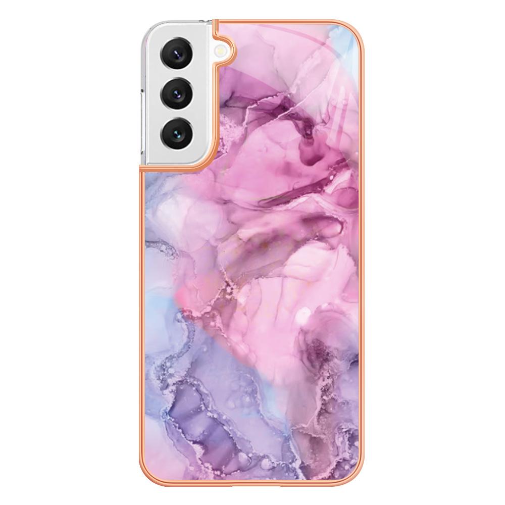 For Samsung Galaxy S22 5G YB IMD Series-16 Style E Electroplating Frame TPU Cover 2.0mm IMD Marble Pattern Anti-scratch Cell Phone Case Pink
For Samsung Galaxy S22 5G YB IMD Series-16 Style E Electroplating Frame TPU Cover 2.0mm IMD Marble Pattern Anti-scratch Cell Phone Case Pink