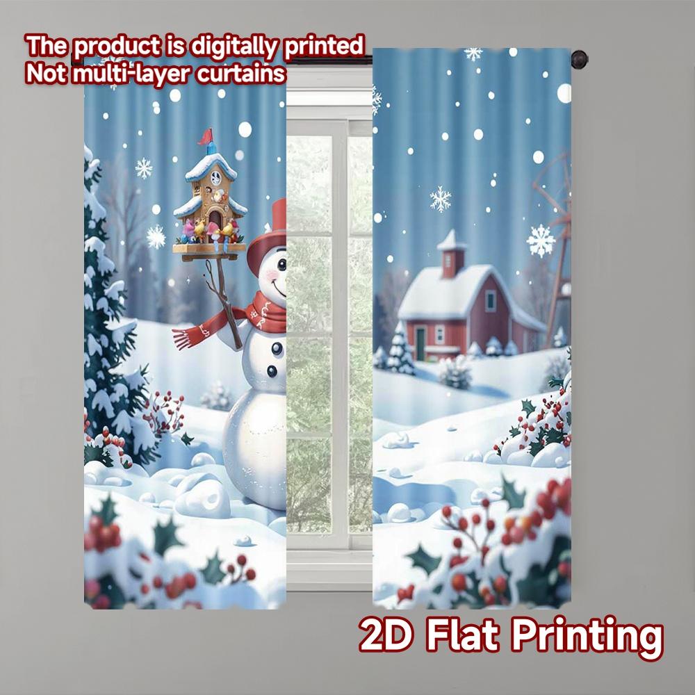 Set Of 2 Flat Printing Christmas Curtains Fabric Without Electricity Festive Indoor Celebrations Curtain Polyester W100*H70(CM)-Rod Pocket&1PCS
Set Of 2 Flat Printing Christmas Curtains Fabric Without Electricity Festive Indoor Celebrations Curtain Polyester W100*H70(CM)-Rod Pocket&1PCS