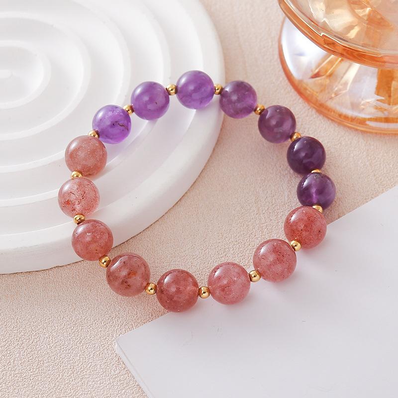 Natural amethyst bracelet female strawberry crystal bracelet. Bangles Women Fashion Jewelry accessories Gift
Natural amethyst bracelet female strawberry crystal bracelet. Bangles Women Fashion Jewelry accessories Gift