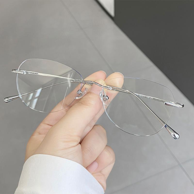 Metal Rimless Glasses Frame Women Prescription Anti-Blue Light Myopia Optical Cat Eyes Eyewear 0 -0.5 -1.0 -1.5 To -5.0 Myopia -0.5
Metal Rimless Glasses Frame Women Prescription Anti-Blue Light Myopia Optical Cat Eyes Eyewear 0 -0.5 -1.0 -1.5 To -5.0 Myopia -0.5
