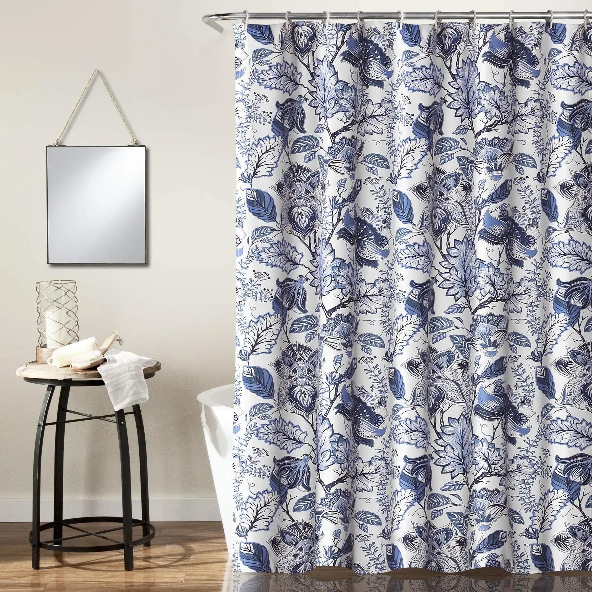 Blue Classic Flower Garden Shower Curtain,Fabric Floral Print Design Blue Shower Curtain,Bathroom Elegant Floral Bath Decor W60H190(CM)-1 Pcs
Blue Classic Flower Garden Shower Curtain,Fabric Floral Print Design Blue Shower Curtain,Bathroom Elegant Floral Bath Decor W60H190(CM)-1 Pcs