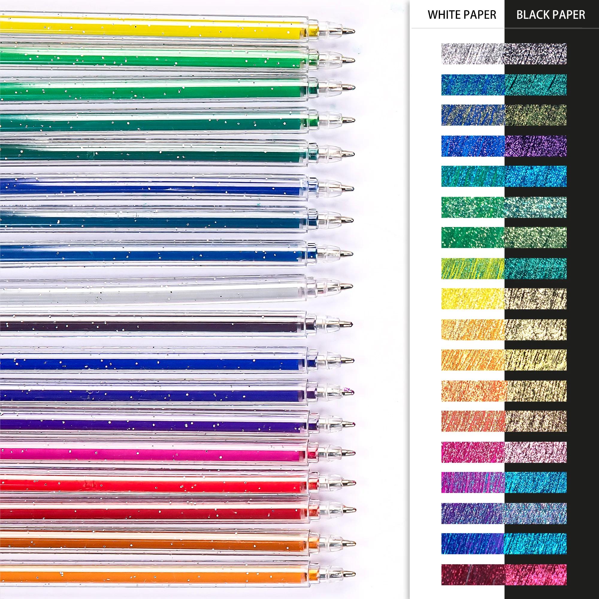 Гелеві ручки з глітером Висока якість 1,0 мм Набір гелевих ручок для ведення щоденника, малювання, розмальовування для дорослих, шкільне офісне канцелярське приладдя
Гелеві ручки з глітером Висока якість 1,0 мм Набір гелевих ручок для ведення щоденника, малювання, розмальовування для дорослих, шкільне офісне канцелярське приладдя