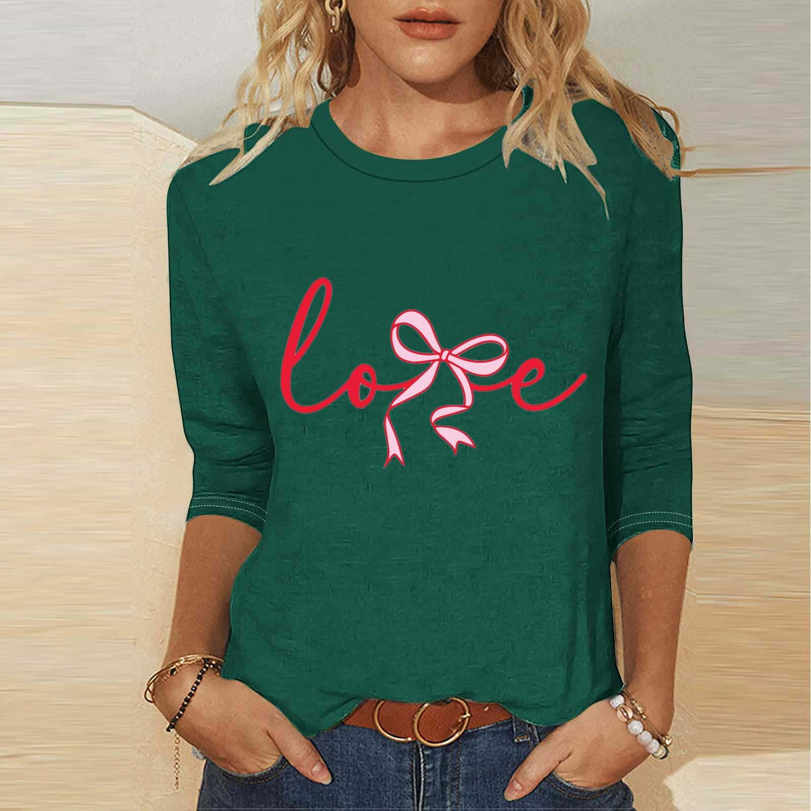 Women s Fashion Casual Three,quarter Sleeve Valentine s Day Printed Round Neck Top XXXL
Women s Fashion Casual Three,quarter Sleeve Valentine s Day Printed Round Neck Top XXXL
