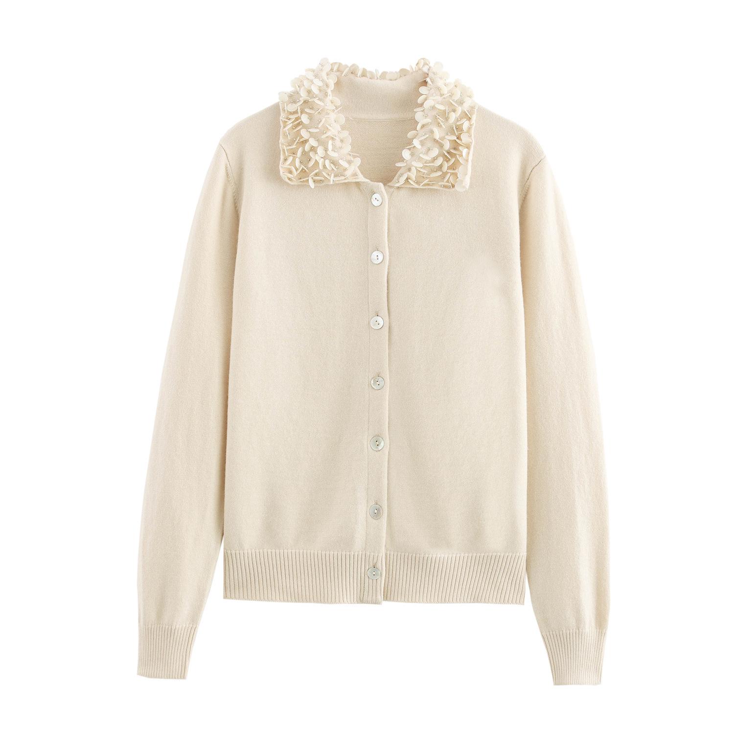 Spring 2025 Women s Versatile Beaded Doll Collar Cardigan Sweater Large кремовый/белый
Spring 2025 Women s Versatile Beaded Doll Collar Cardigan Sweater Large кремовый/белый