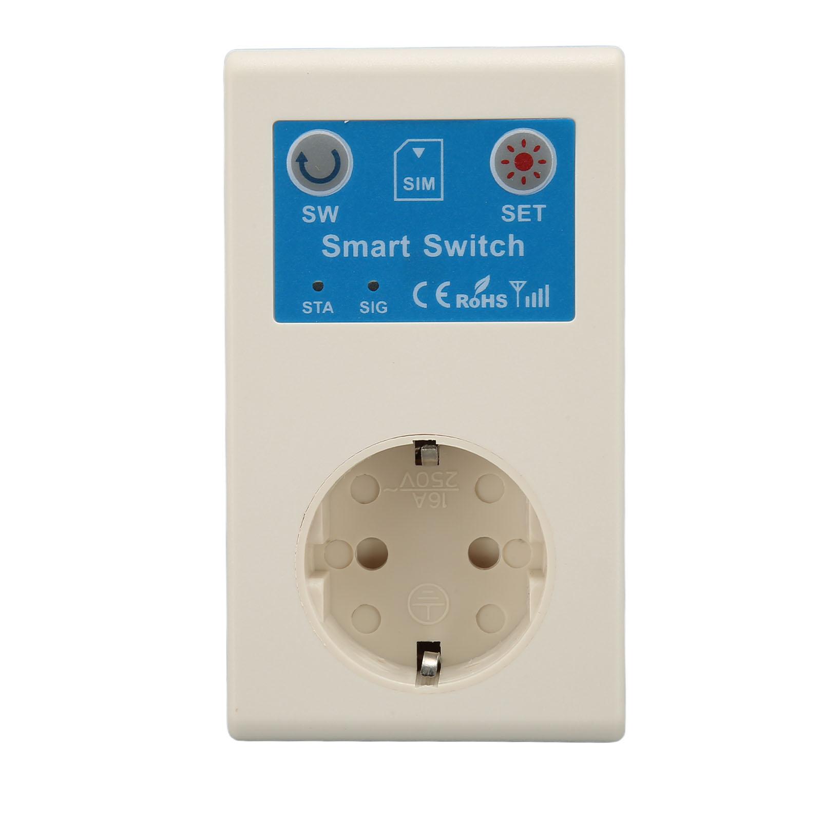 Smart Outlet 110 16A Phone Calls SMS Alarm Remote Control Smart Plug for Water Pump
Smart Outlet 110 16A Phone Calls SMS Alarm Remote Control Smart Plug for Water Pump