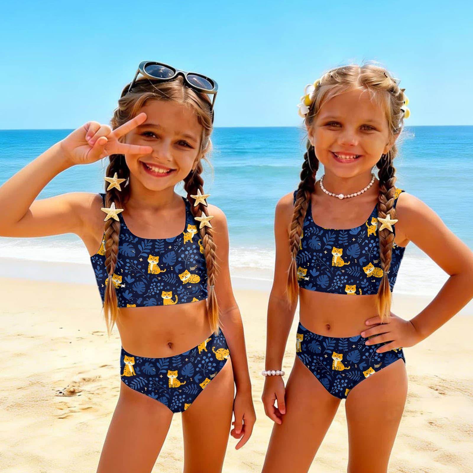 Girls Two Piece Swimsuit Set Summer Animal Print Tankini Top and Bottom Swimwear for Kids Beach Pool Outfit 120
Girls Two Piece Swimsuit Set Summer Animal Print Tankini Top and Bottom Swimwear for Kids Beach Pool Outfit 120