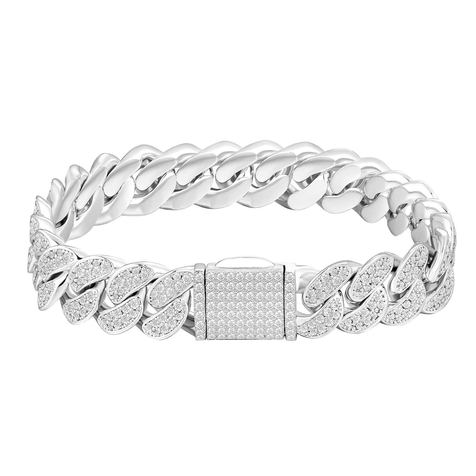 Kihei Miami Cuban White Gold CZ Hip 19cm KRKC&CO Bracelet, Zirconia, Bracelet, 12mm, Men s Bracelet, Plated, Diamond, Thick, Men s Bracelet, Hop,
Kihei Miami Cuban White Gold CZ Hip 19cm KRKC&CO Bracelet, Zirconia, Bracelet, 12mm, Men s Bracelet, Plated, Diamond, Thick, Men s Bracelet, Hop,