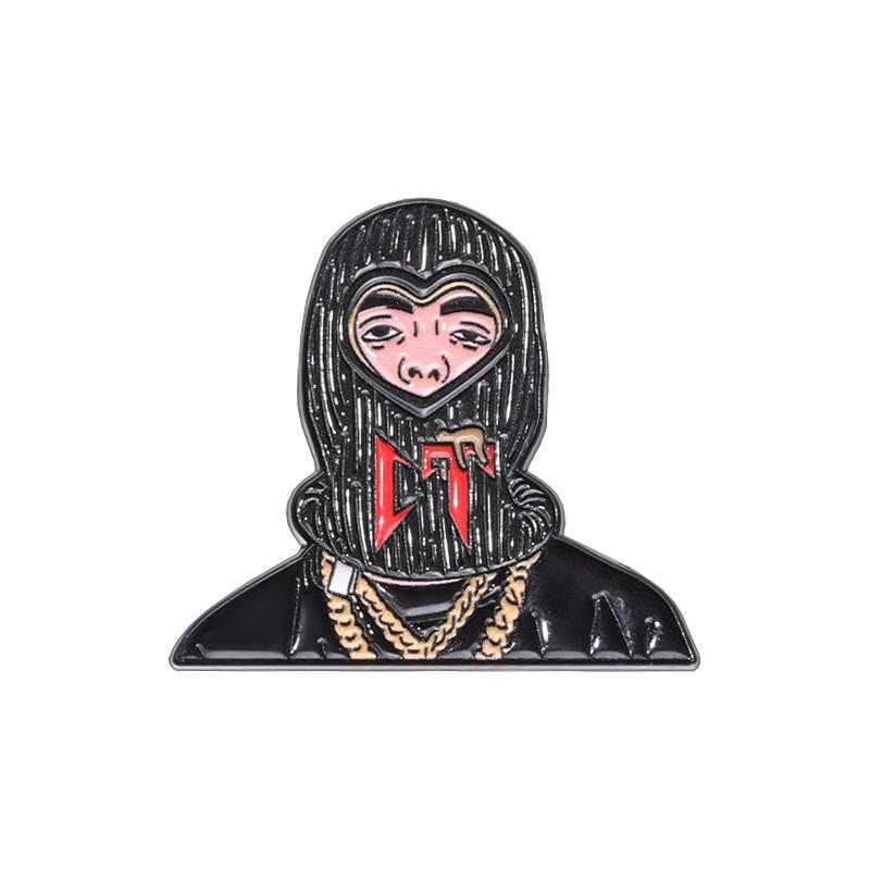 Rapper Singer Punk Creative Mexican Baseball Cap Brooches Fashion Enamel Pins Golf Hat Pin Badge Accessories Gift for Friends
Rapper Singer Punk Creative Mexican Baseball Cap Brooches Fashion Enamel Pins Golf Hat Pin Badge Accessories Gift for Friends