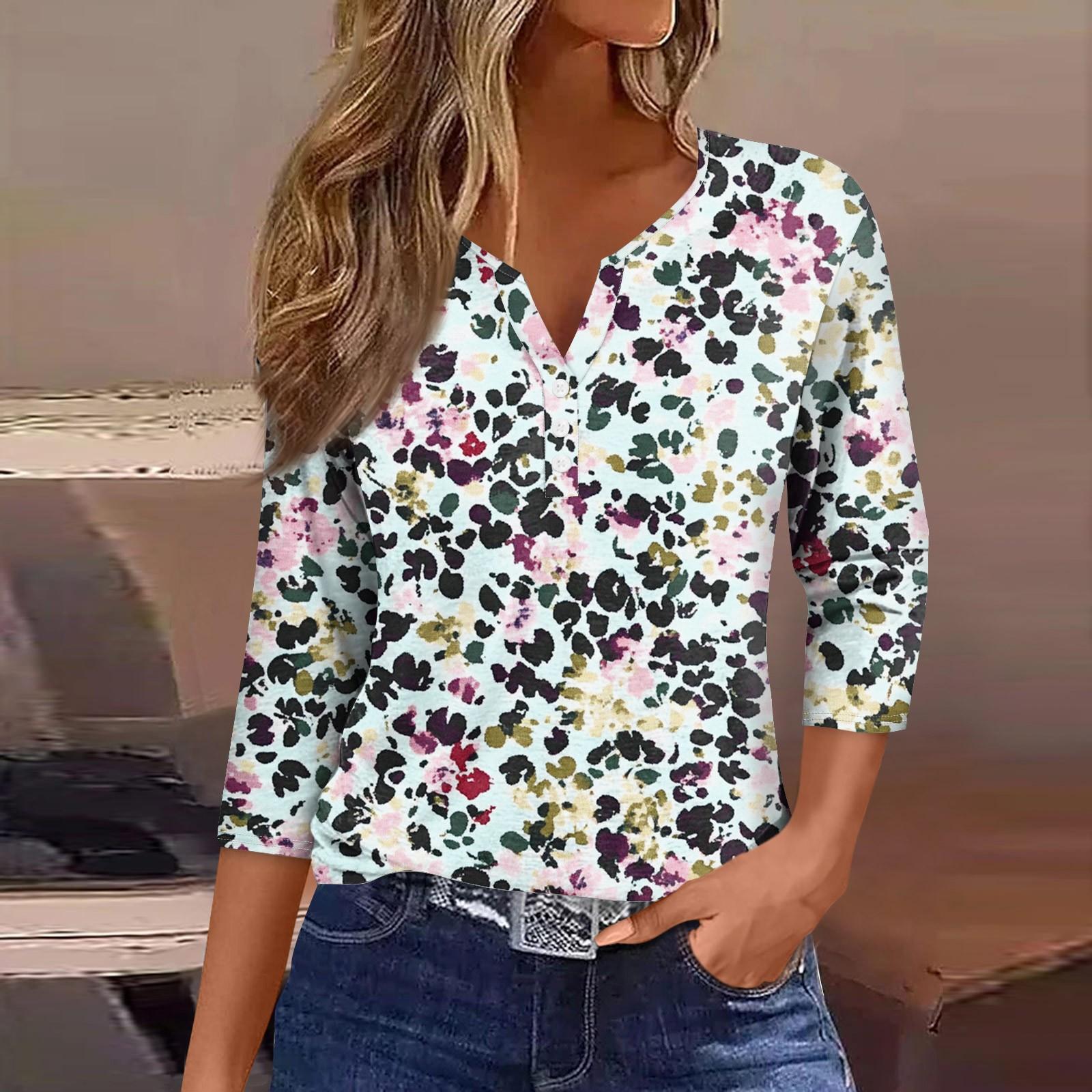 Женская модная повседневная футболка с коротким рукавом и V-образным вырезом, декоративными пуговицами и рукавом три четверти XXXL белый
Женская модная повседневная футболка с коротким рукавом и V-образным вырезом, декоративными пуговицами и рукавом три четверти XXXL белый