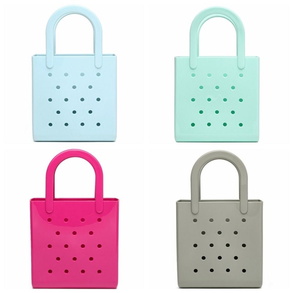 Solid Color Rubber Hole Handbags Waterproof Jelly Tote Bag Portable Summer Beach Bag Pouch Style 1
Solid Color Rubber Hole Handbags Waterproof Jelly Tote Bag Portable Summer Beach Bag Pouch Style 1