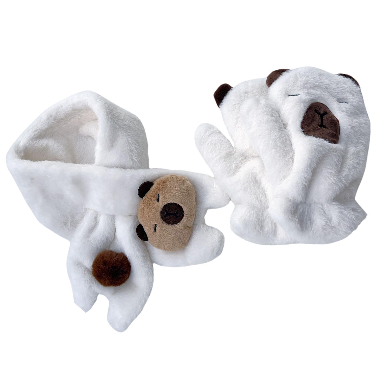 Модный мультяшный пушистый шарф и перчатки с капибарой для всех возрастов, для взрослых и детей, удобные аксессуары для рук и шеи для зимы белый
Модный мультяшный пушистый шарф и перчатки с капибарой для всех возрастов, для взрослых и детей, удобные аксессуары для рук и шеи для зимы белый