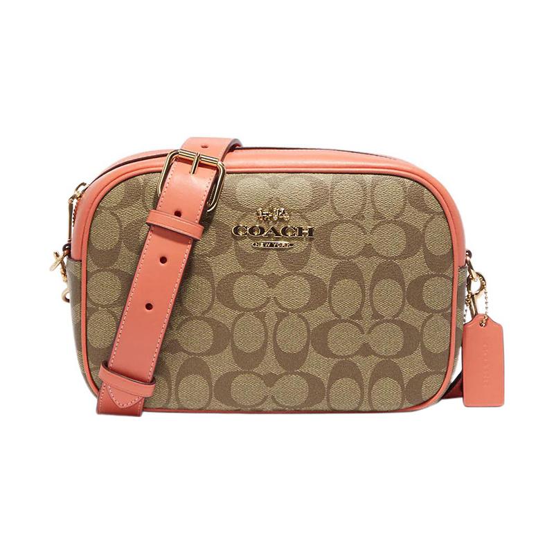 COACH Jamie 24 Classic Presbyopia Zipper Closure Coated Canvas and Leather Crossbody Bag Medium Women s Khaki and Light Coral коричневый
COACH Jamie 24 Classic Presbyopia Zipper Closure Coated Canvas and Leather Crossbody Bag Medium Women s Khaki and Light Coral коричневый
