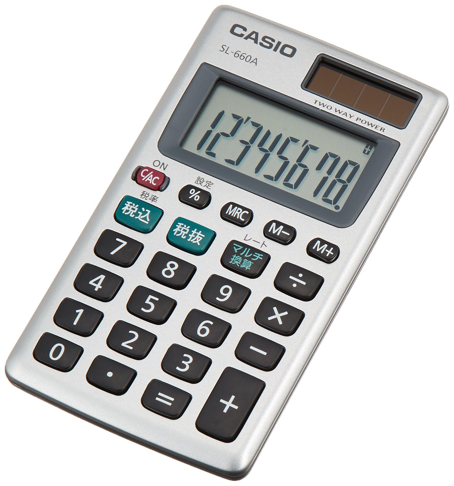 Калькулятор Casio Personal для расчета налогов, многофункциональная карта преобразования, 8 цифр, SL-660A-N
Калькулятор Casio Personal для расчета налогов, многофункциональная карта преобразования, 8 цифр, SL-660A-N