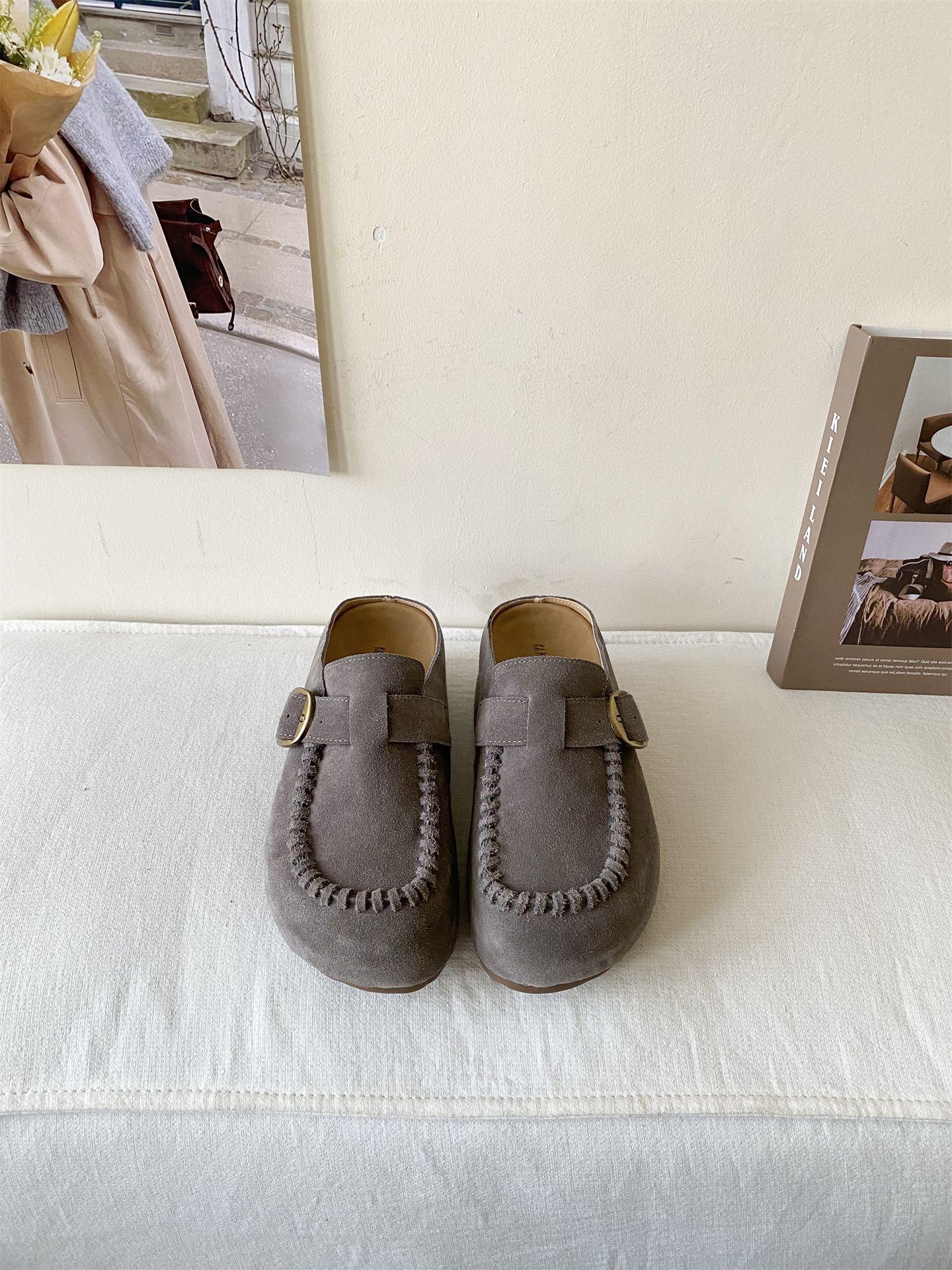 ~ Inner Height Increase~ Baotou Half Slippers Women S Shoes Wear Leather Shoes Outside 40
~ Inner Height Increase~ Baotou Half Slippers Women S Shoes Wear Leather Shoes Outside 40