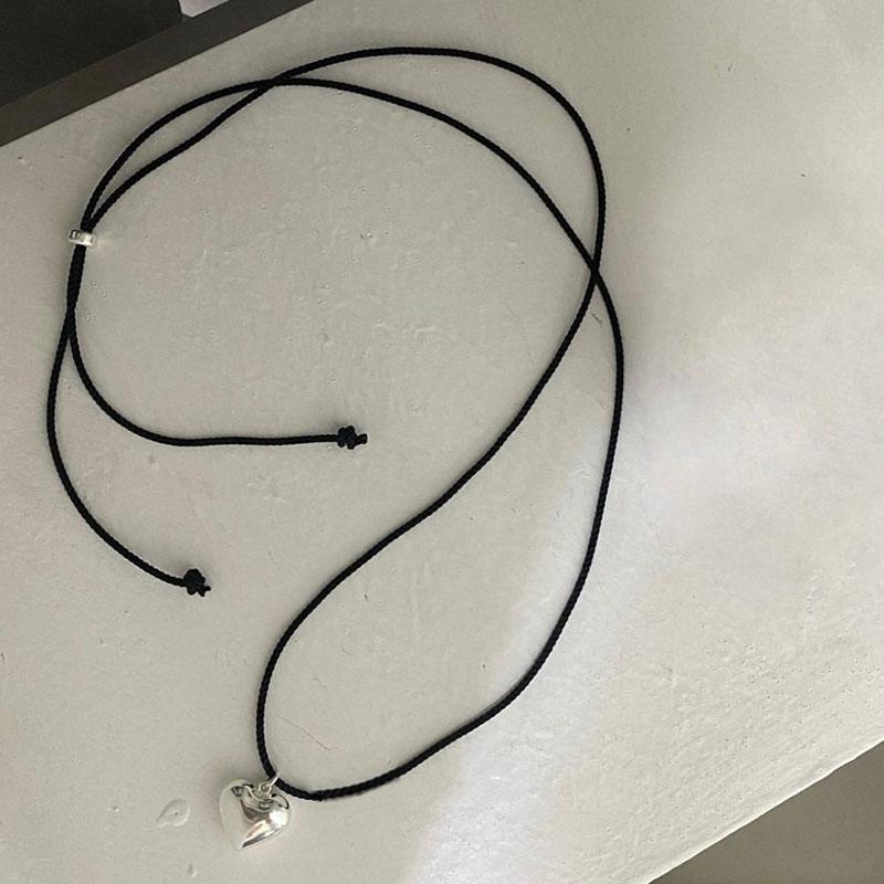 Серебро 925 пробы Сердце Черная веревка Длинное регулируемое по длине Ожерелье Женское Темперамент Ключица Гладкая версия Студентка Тонкое ювелирное изделие 65 CM
Серебро 925 пробы Сердце Черная веревка Длинное регулируемое по длине Ожерелье Женское Темперамент Ключица Гладкая версия Студентка Тонкое ювелирное изделие 65 CM