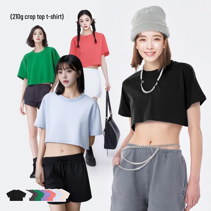 2025 Women s Pure Cotton Slim Fit Crop Top - Breathable Short Sleeve High Waist Tee Medium
2025 Women s Pure Cotton Slim Fit Crop Top - Breathable Short Sleeve High Waist Tee Medium