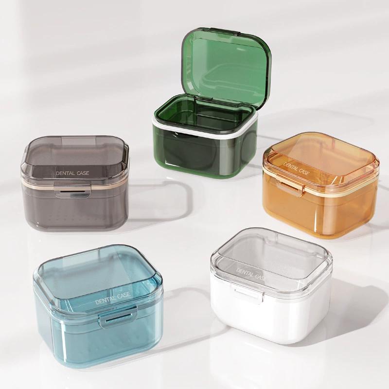 Estuche portátil para prótesis dentales, caja de almacenamiento para retenedores y alineadores
Estuche portátil para prótesis dentales, caja de almacenamiento para retenedores y alineadores
