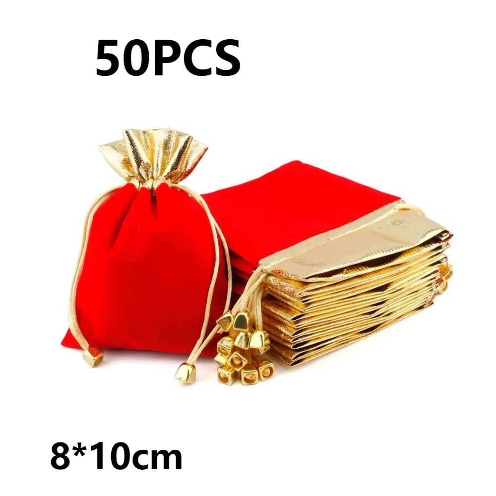 50PCS Red Velvet Drawstring Pocket Christmas Wedding Candy Jewlery Storage Bag Christmas Gift Packaging Storage Bag 50PCS
50PCS Red Velvet Drawstring Pocket Christmas Wedding Candy Jewlery Storage Bag Christmas Gift Packaging Storage Bag 50PCS