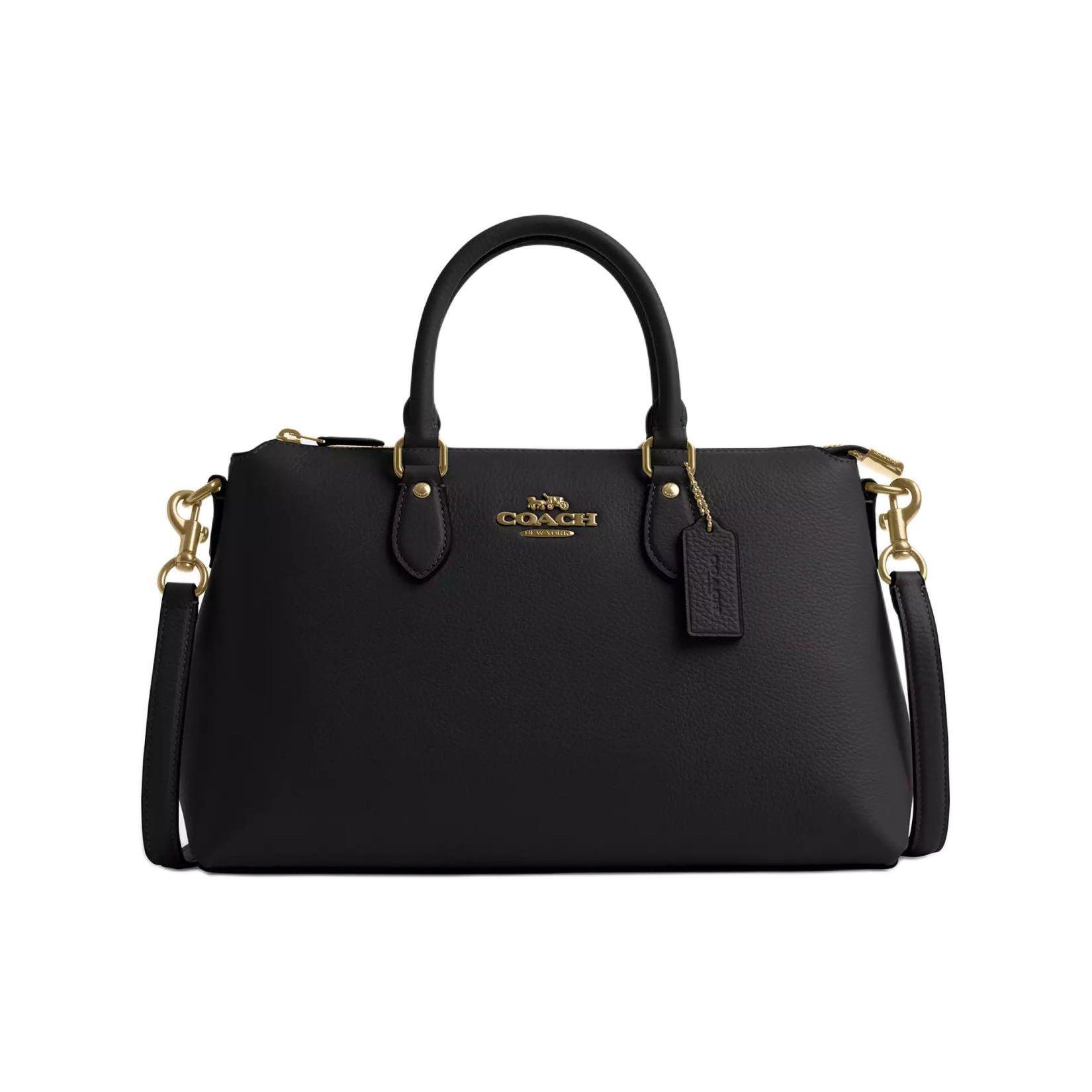 Coach Georgia 34 Top Zip Closure Pebbled Leather Shoulder Crossbody Tote Bag Large Women Bags Gold Black CR156-IMBLK Basic Set (Bag+Dust Bag)
Coach Georgia 34 Top Zip Closure Pebbled Leather Shoulder Crossbody Tote Bag Large Women Bags Gold Black CR156-IMBLK Basic Set (Bag+Dust Bag)