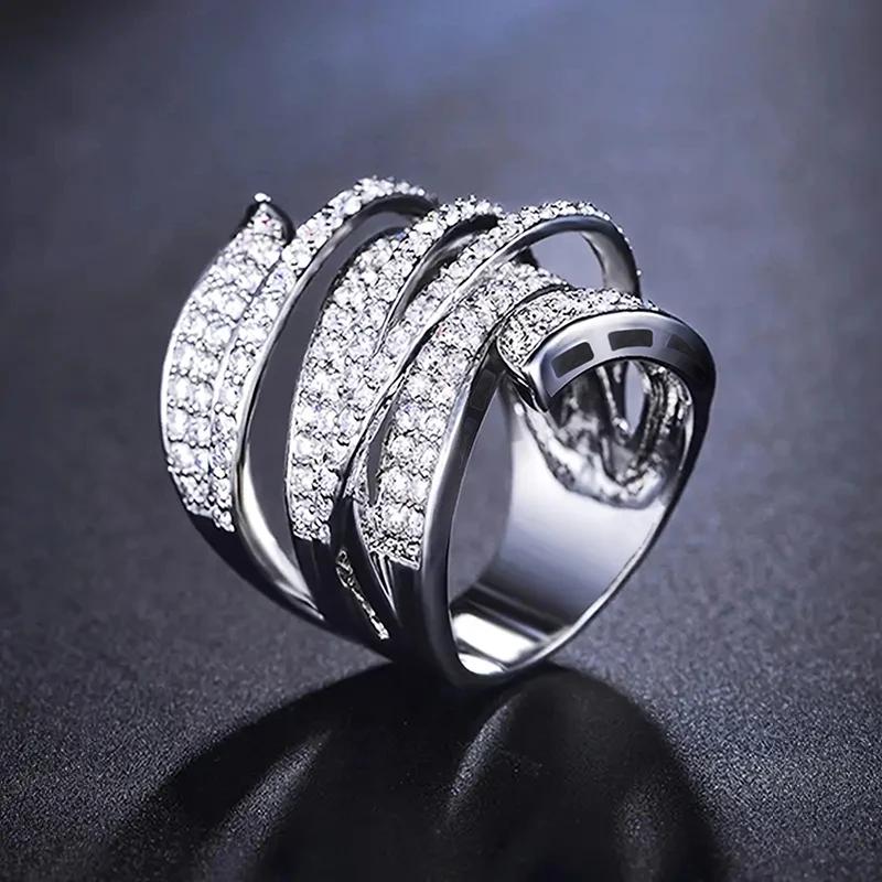 Huitan Swanking Full Bling Bling Cubic Zirconia Female Rings Luxury Exaggerated Wide Stratified Women Rings Fancy Party Zircon 6
Huitan Swanking Full Bling Bling Cubic Zirconia Female Rings Luxury Exaggerated Wide Stratified Women Rings Fancy Party Zircon 6