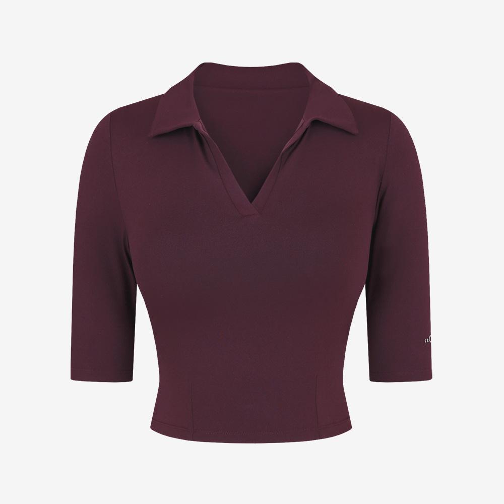 Новая летняя спортивная футболка, женская футболка с короткими рукавами, женская рубашка-поло с воротником, тонкая одежда для фитнеса, топы, обнаженная короткая одежда для йоги L темно-фиолетового
Новая летняя спортивная футболка, женская футболка с короткими рукавами, женская рубашка-поло с воротником, тонкая одежда для фитнеса, топы, обнаженная короткая одежда для йоги L темно-фиолетового