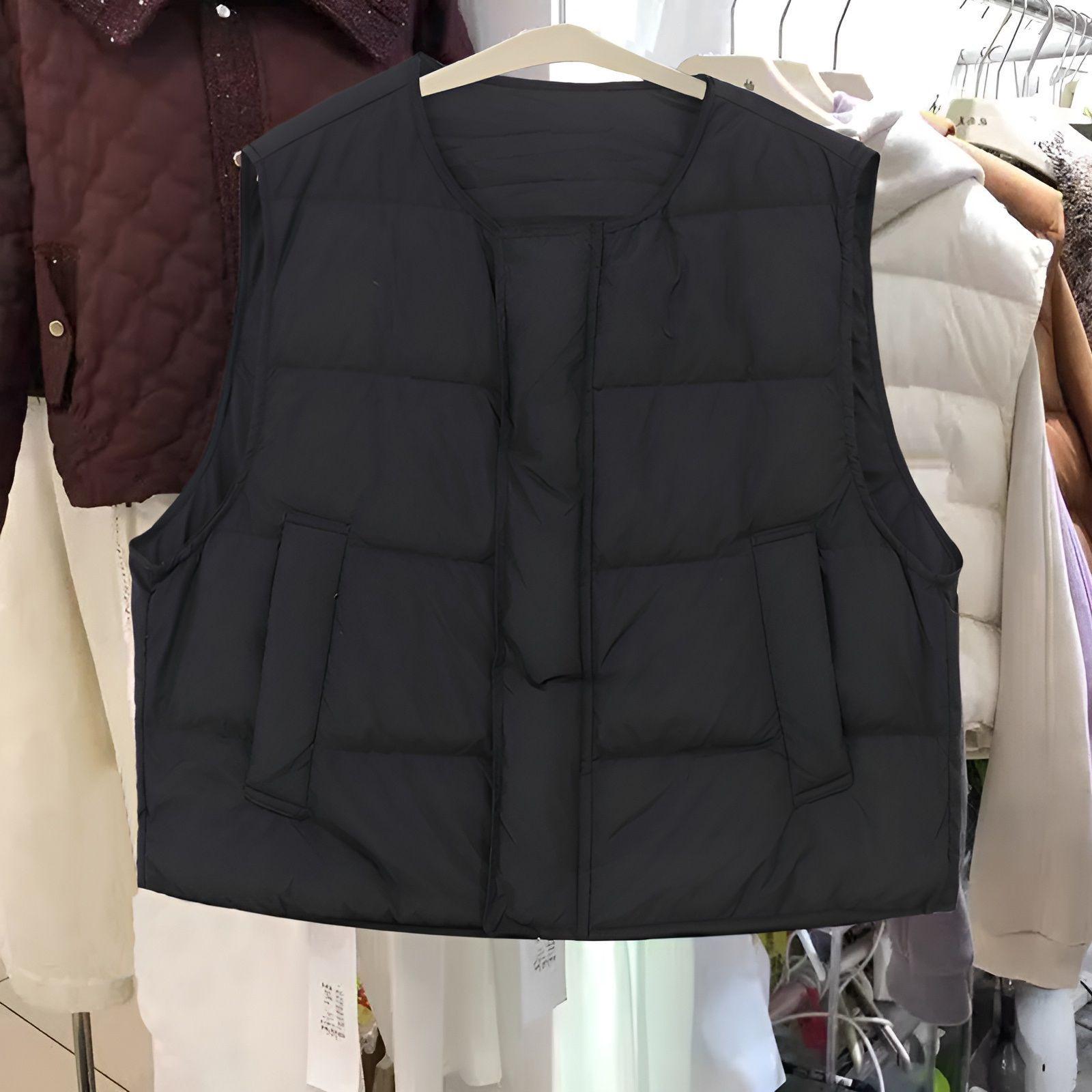 Модный стеганый костюм-двойка: Хлопковая куртка с капюшоном и флисовой подкладкой и жилет - Приталенная, теплая, осенне-зимняя верхняя одежда M (85-105 jin)
Модный стеганый костюм-двойка: Хлопковая куртка с капюшоном и флисовой подкладкой и жилет - Приталенная, теплая, осенне-зимняя верхняя одежда M (85-105 jin)