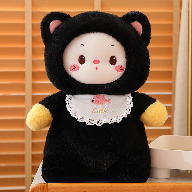 Милая плюшевая кукла-котенок, очень мягкая, милая, тряпичная кукла для девочки, подушка для обнимания и сна для детей 40cm чёрный
Милая плюшевая кукла-котенок, очень мягкая, милая, тряпичная кукла для девочки, подушка для обнимания и сна для детей 40cm чёрный