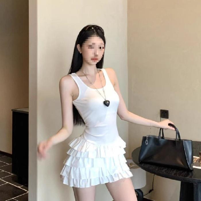Chic Spicy Girl Patchwork Tank Dress: Spring/Summer Waist-Cinching Anti-Exposure Skirt XL (110-120 jins) білий
Chic Spicy Girl Patchwork Tank Dress: Spring/Summer Waist-Cinching Anti-Exposure Skirt XL (110-120 jins) білий