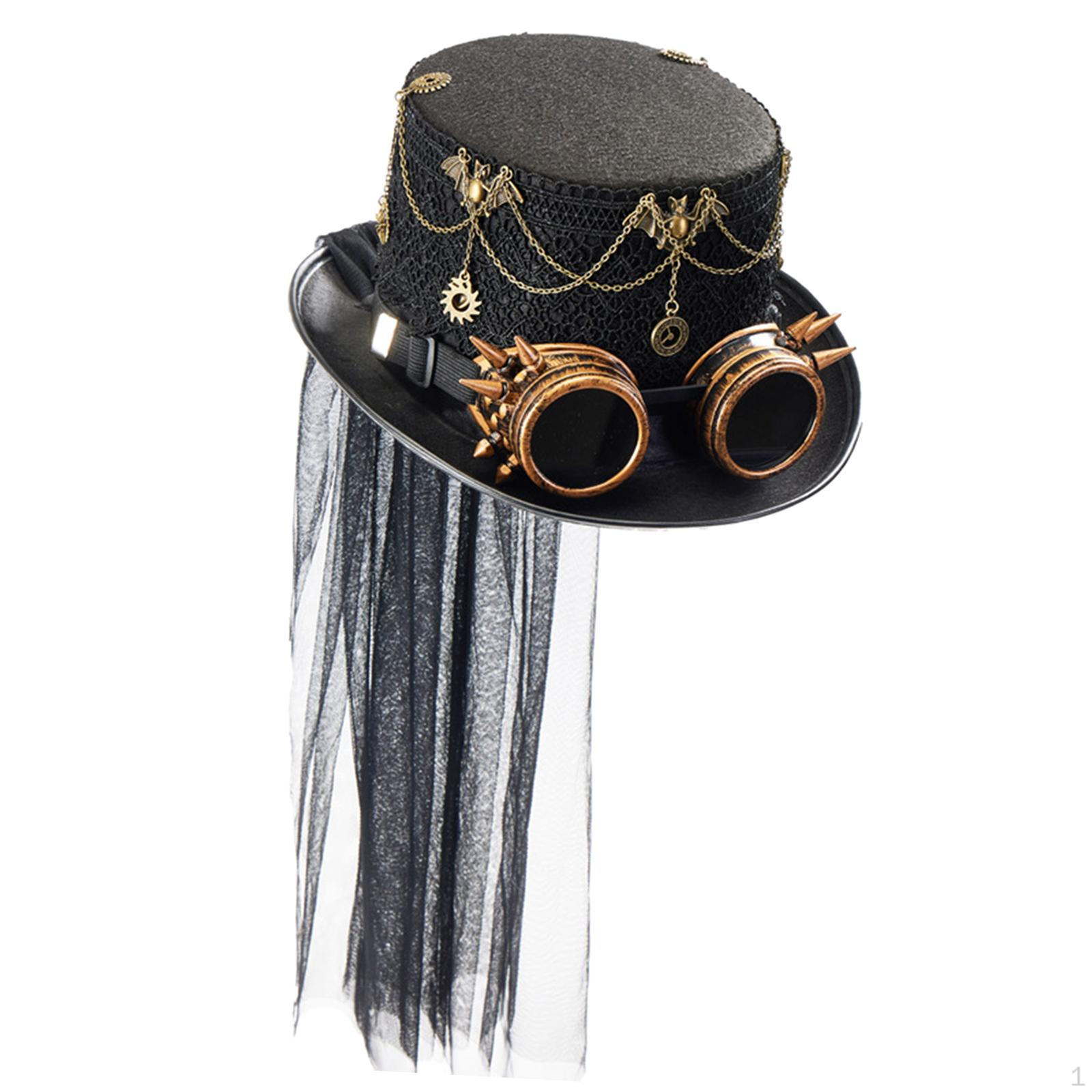 Стимпанк Цилиндр Федора для праздничного выпускного бала Ролевая игра Карнавал чёрный
Стимпанк Цилиндр Федора для праздничного выпускного бала Ролевая игра Карнавал чёрный