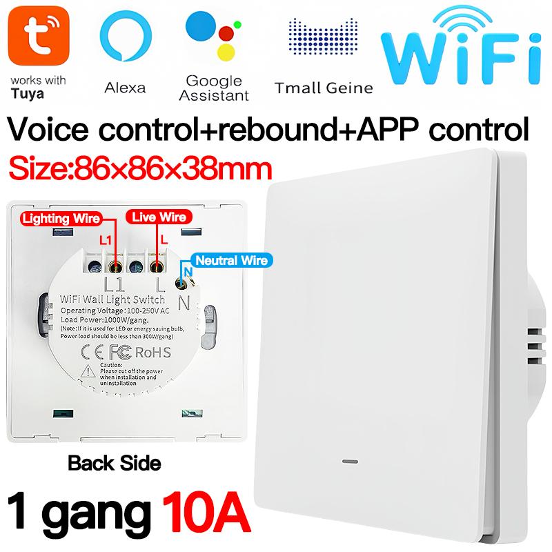 Tuya ZigBee Smart Light Switch Kit (Transmitter Included), No Neutral Wire Needed, 1/2/3 Gang for Alexa Google Home
Tuya ZigBee Smart Light Switch Kit (Transmitter Included), No Neutral Wire Needed, 1/2/3 Gang for Alexa Google Home