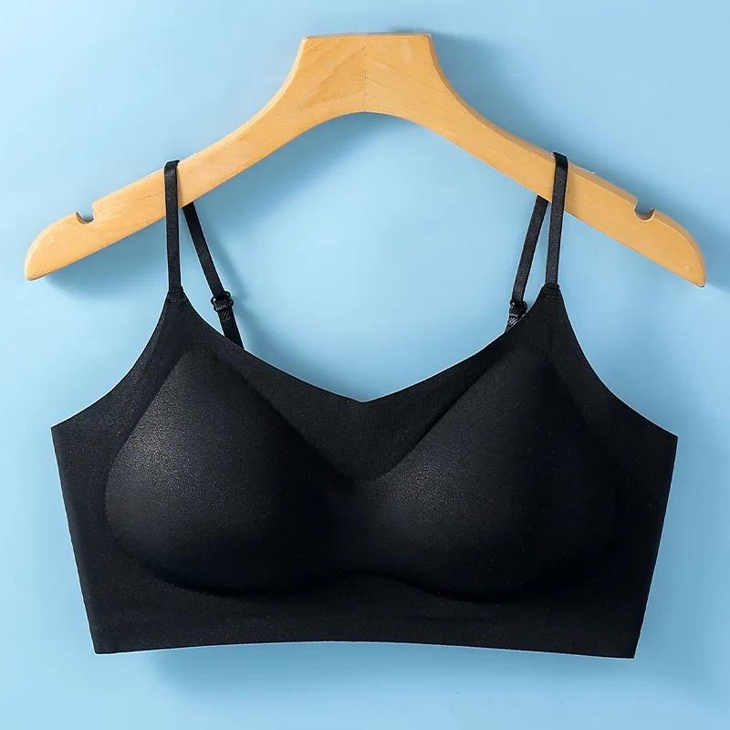 Summer New Ice Silk Backless Tank Top Bra Women s Sleeveless Seamless Sleep Bra Fixed Cup Thin Style Bra From China Mainland XL чорний
Summer New Ice Silk Backless Tank Top Bra Women s Sleeveless Seamless Sleep Bra Fixed Cup Thin Style Bra From China Mainland XL чорний
