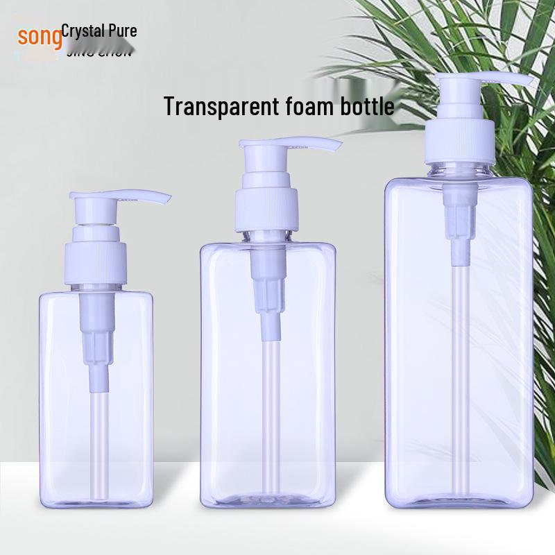 Clear PET Square Bottles: 180ml, 300ml, 500ml Press-Top for Lotion, Shower Gel, Shampoo, Hand Sanitizer 180ml with Pump
Clear PET Square Bottles: 180ml, 300ml, 500ml Press-Top for Lotion, Shower Gel, Shampoo, Hand Sanitizer 180ml with Pump