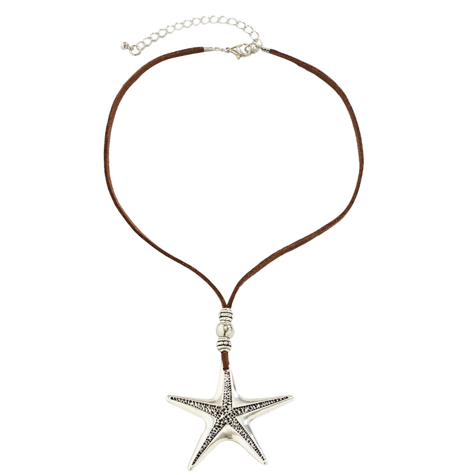 Starfish Necklace Cute Beach Ocean Pendant Clavicle Chain Seashells Valentine Gift for Women Girl Dainty Choker Birthday
Starfish Necklace Cute Beach Ocean Pendant Clavicle Chain Seashells Valentine Gift for Women Girl Dainty Choker Birthday